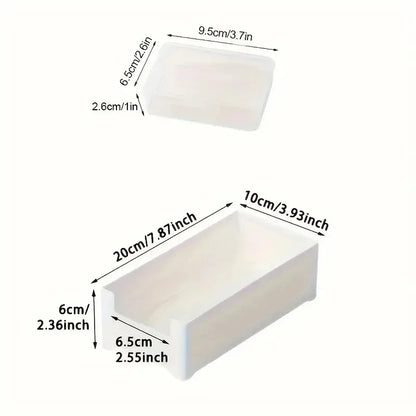 Kit Organizador Modular Transparente em foto de ambiente em espaço de trabalho organizado e minimalista