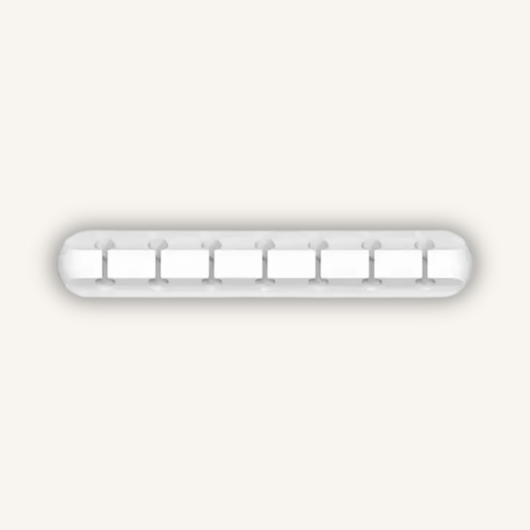 Clip organizador de cabos branco – detalhe do produto