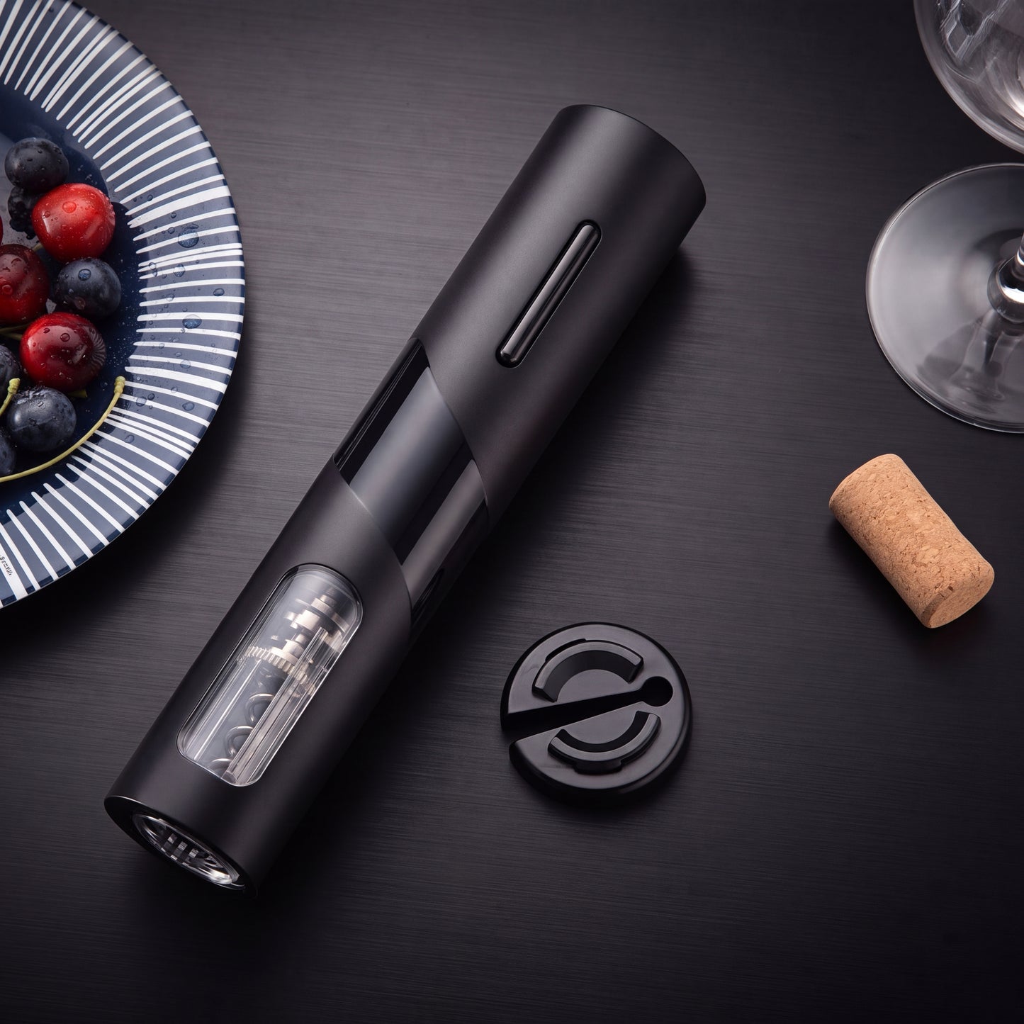Kit Abridor de Vinhos Recarregável USB