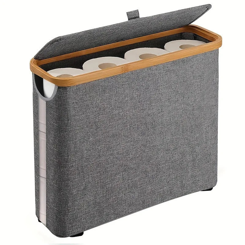 Cesta Porta-Rolos com Janela mostrando a base firme e as alças