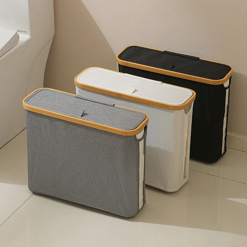 Cesta Porta-Rolos com Janela em decoração de banheiro estilo rústico