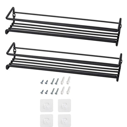 Porta-temperos preto fosco em uso com frascos variados de temperos e ervas